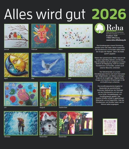 Kunterbunt 2026 – Der Reha Offenburg Kunstkalender